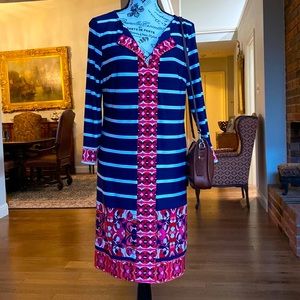Eliza J Dress very colorful and perfect for almost any occasion.